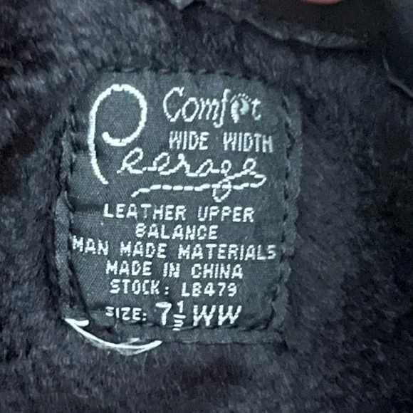 PEERAGE Simone Wide Width Leather Black Boot Size 7.5 Wide Width - Picture 12 of 13